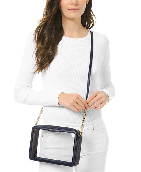 michael kors clear crossbody.